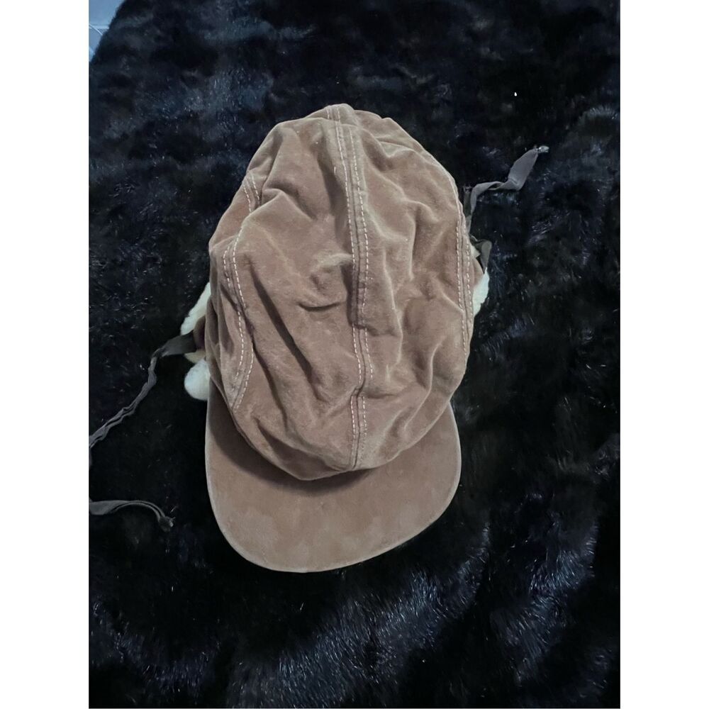 Vintage North King sheep Fur Trapper Hat L